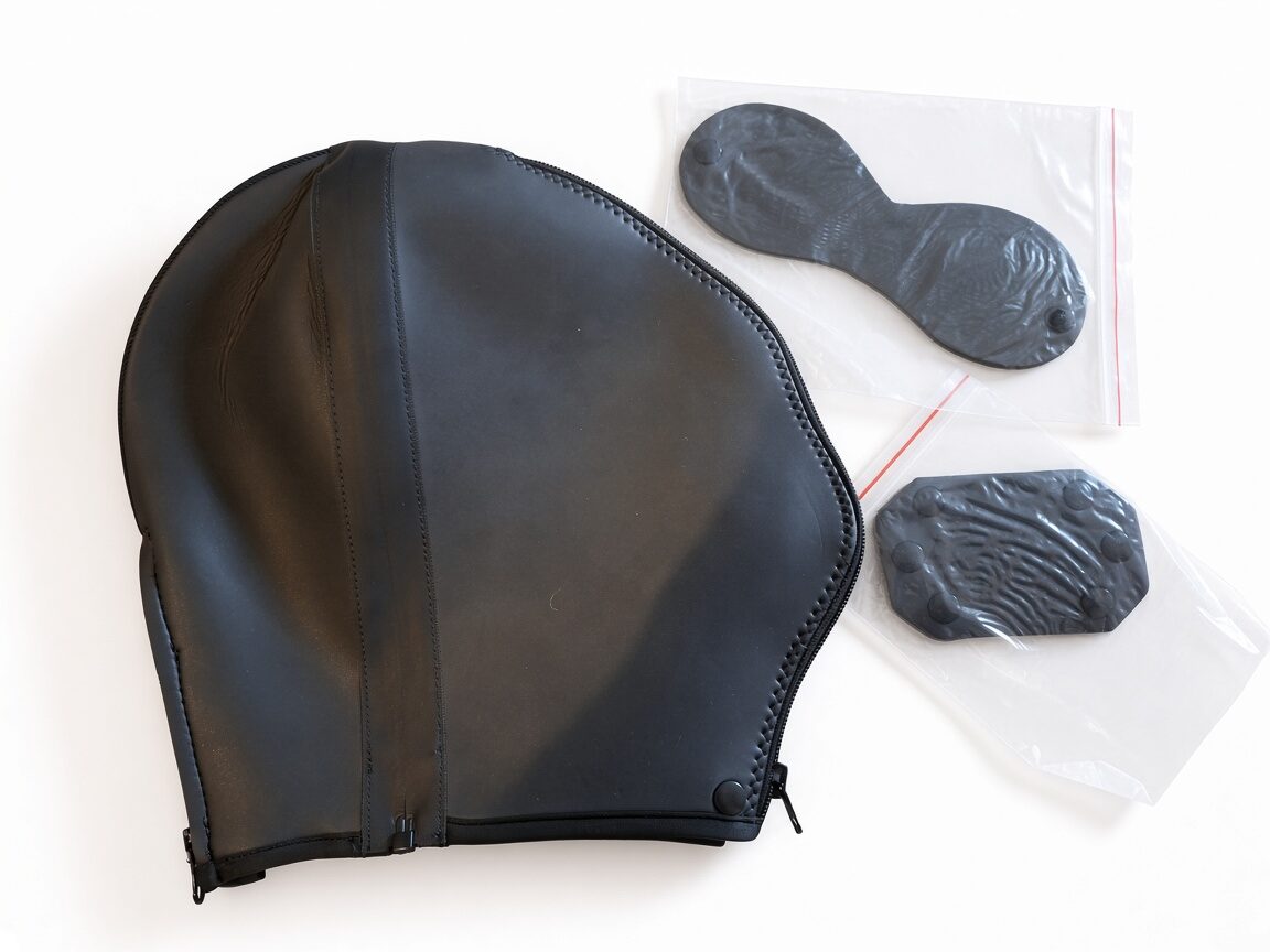 Neopreen Dubbellaags Afneembare Hood - Afbeelding 3